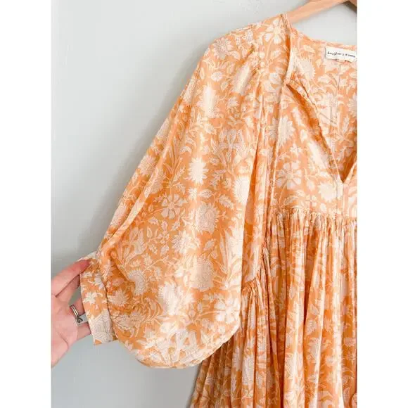 Daughters of IndiaKyra Mini Dress in TangerineSz S